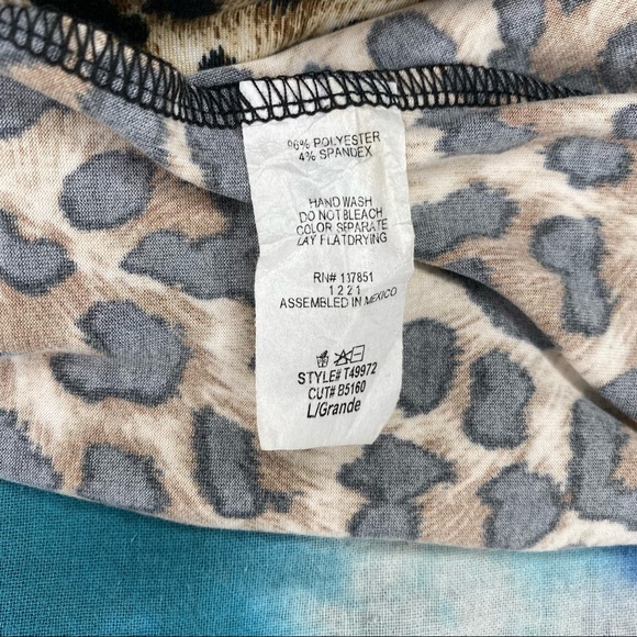 Leopard Print Onsie Bodysuit EUC - Picture 5 of 5